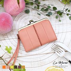 NADAYA 二つ折り財布 メタリック ピンク 財布,レディース,二つ折り財布 | 【Leather Goods】ナダヤ | 財布
