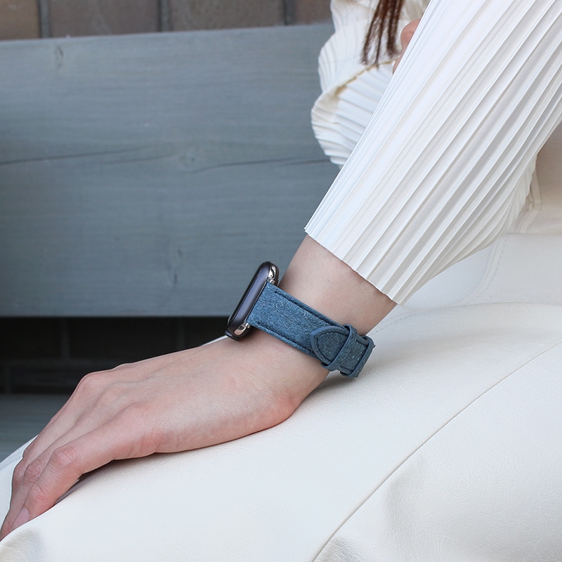 ✩.*˚Applewatch  バンド✩.*˚ パイナップルの葉からできたサステナブルなアップルウォッチ