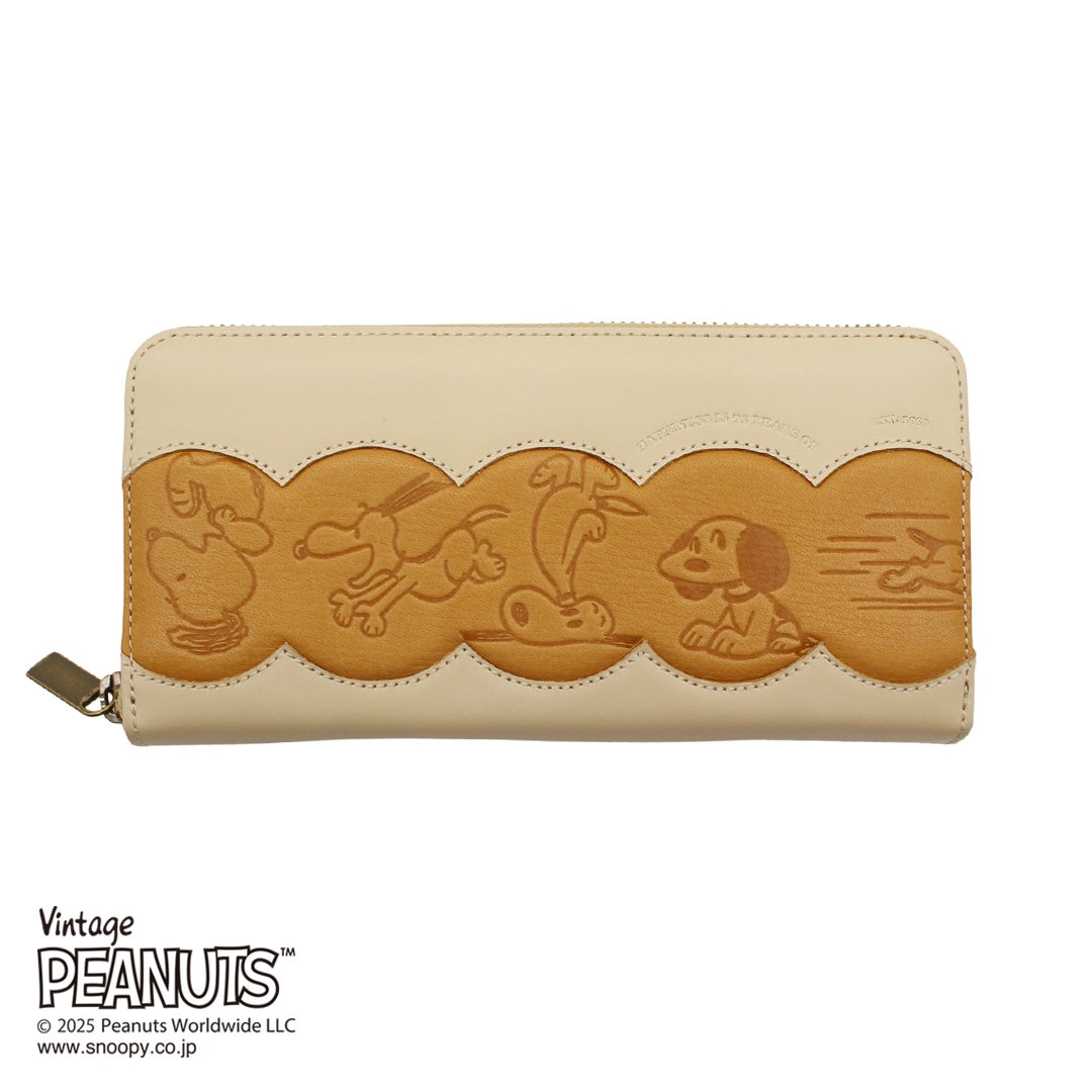 PEANUTS/SNOOPY】スヌーピーのファスナー長財布【PEANUTS75周年