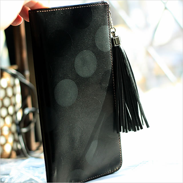 ڥ쥶/leather-gۥꥢ쥶 ͤΥɥåĹ ǥ ܳ [dot-001