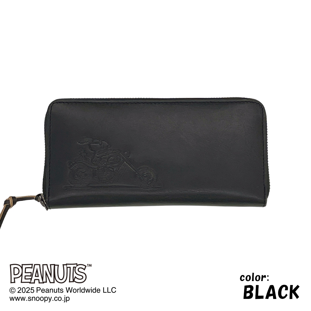 PEANUTS/SNOOPY】スヌーピーのラウンド長財布【RIDER】［sp-73301］