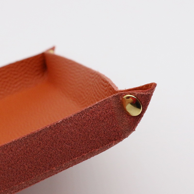 レザージー/leather-g】バスケ革のレザートレイ ※名入れ不可商品