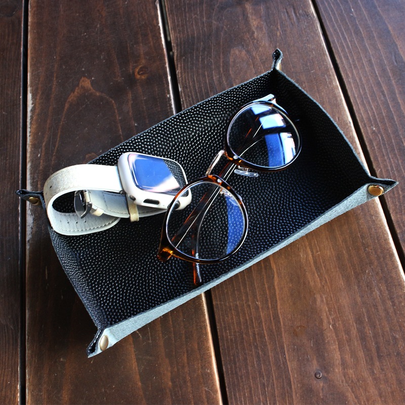 �ڥ쥶������/leather-g�ۥХ����פΥ쥶���ȥ쥤 ��̾�����Բľ��� [basket-tray]