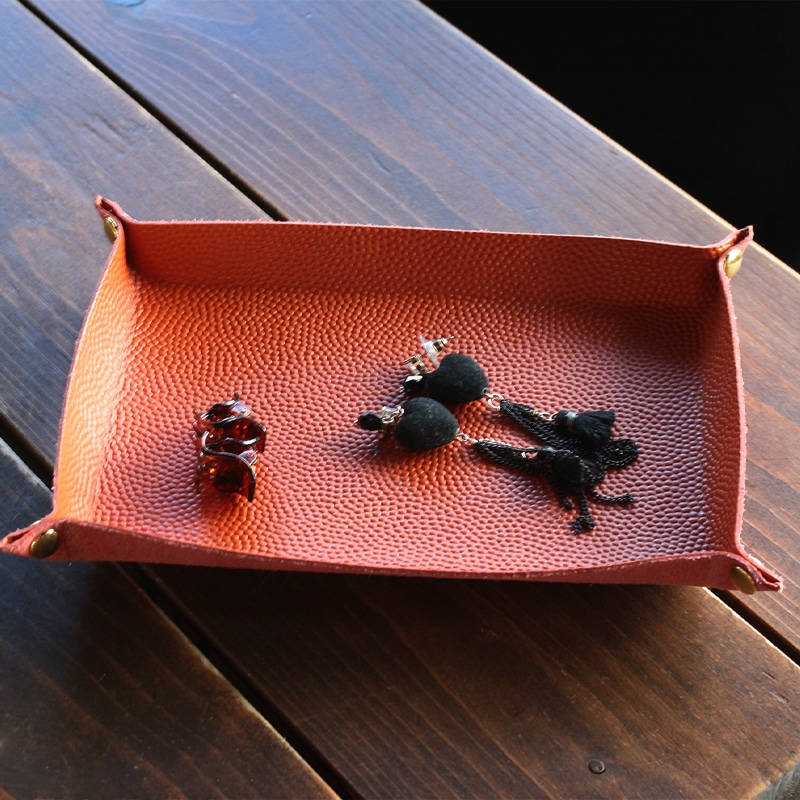 �ڥ쥶������/leather-g�ۥХ����פΥ쥶���ȥ쥤 ��̾�����Բľ��� [basket-tray]