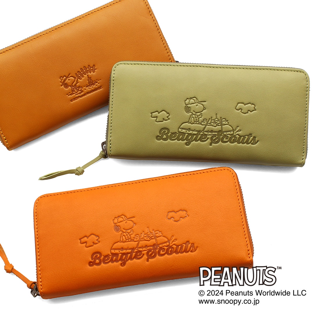 PEANUTS/SNOOPY】スヌーピーのラウンド長財布 【Beagle Scouts】［sp