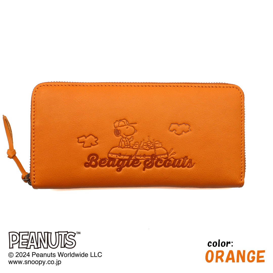 PEANUTS/SNOOPY】スヌーピーのラウンド長財布 【Beagle Scouts】［sp