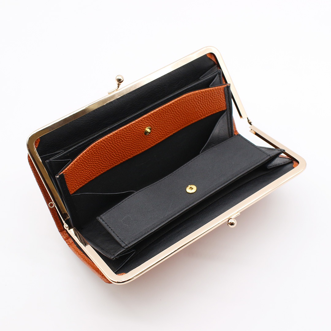 バスケ革のがま口長財布 レディース レザージー 【ナダヤスポーツ