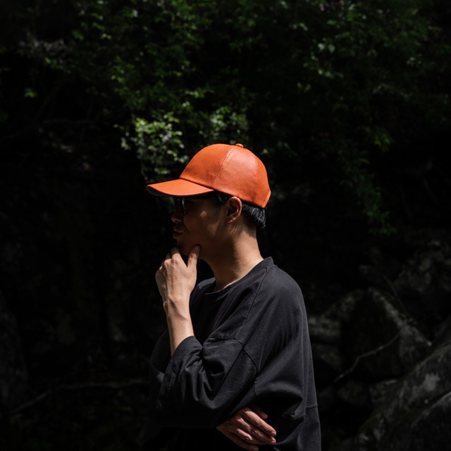 生産終了【レザージー/leather-g】バスケ革のキャップ ※名入れ不可商品