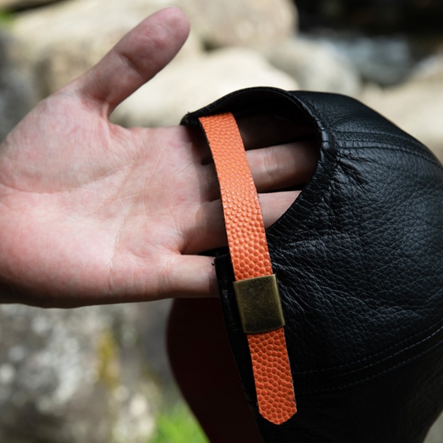 生産終了【レザージー/leather-g】バスケ革のキャップ ※名入れ不可商品