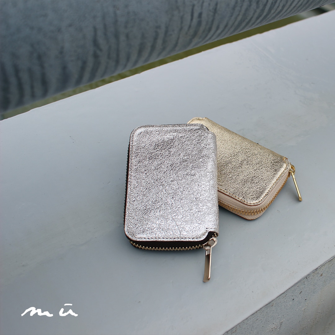 その他 HAKU mu】本革 Rファスナー コンパクト財布【HAKU】［mu-75040］