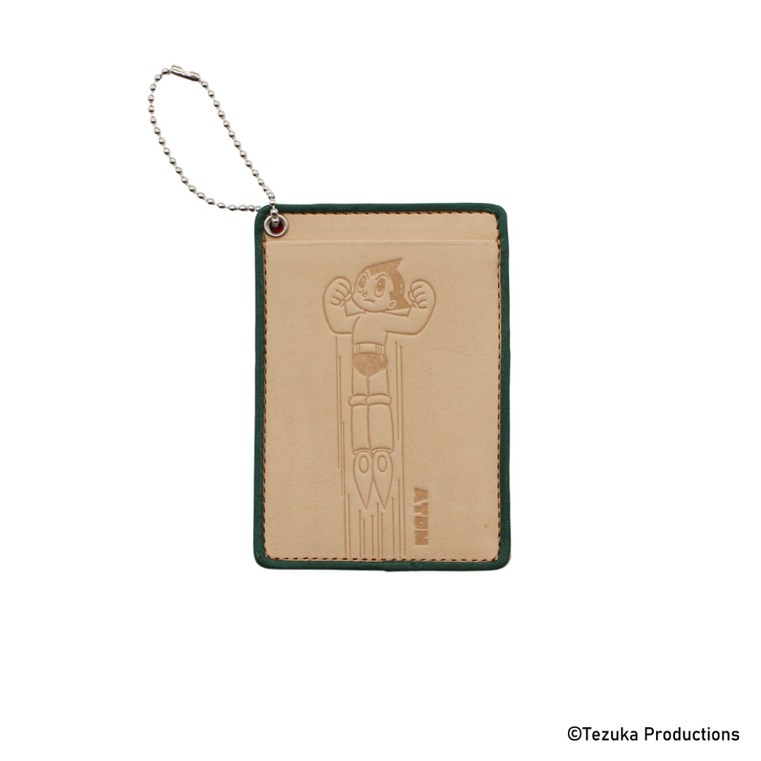 手塚治虫キャラクター】本革 パスケース 鉄腕アトム ジャングル大帝
