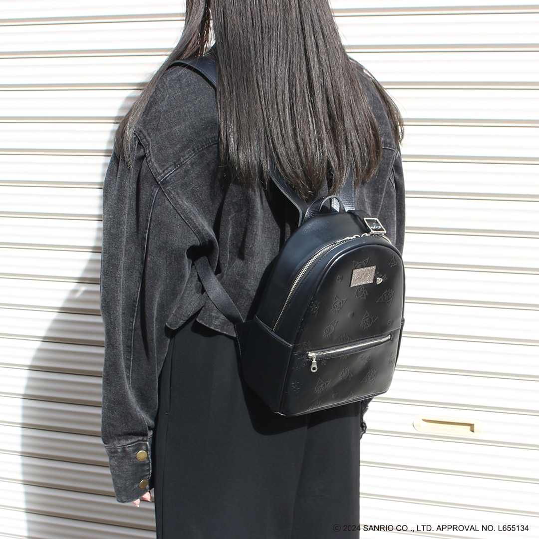 モノクローム2WAYミニバックパック (クロミ & ポチャッコ) サンリオキャラクターズ クロミ シナモロール ポチャッコ ハロー