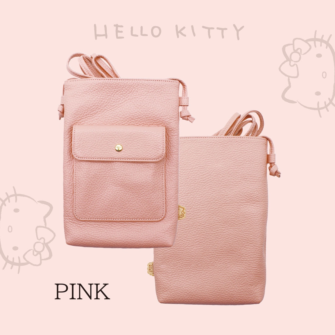 HELLO KITTY/サンリオキャラクターズ】ハローキティ 本革 ポシェット