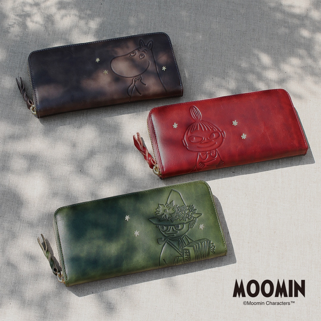 MOOMIN】ムーミン 本革 ラウンド長財布【STANDARD】[mm-2013]