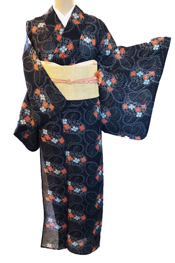 正絹絽小紋「花葉総柄」 | 種類から探す,小紋 | きものサロンながしまR&C