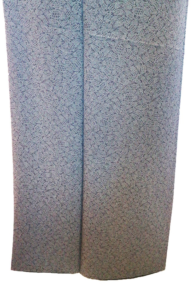 新品同様⭐︎名門坪金⭐︎夏江戸小紋⭐︎五本絽⭐︎万筋⭐︎裄68⭐︎気品あるお色 新品同様⭐︎名門坪金⭐︎夏江戸小紋⭐︎五本絽⭐︎万