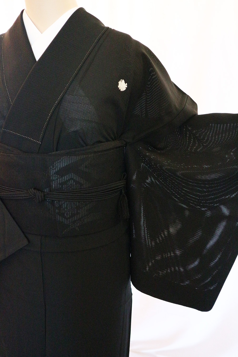 正絹です、新品です。喪服、草履、帯、帯締め、帯上げ 長襦袢