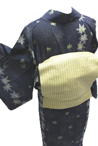 正絹夏物着物「たたき染めに楓」 | 種類から探す,小紋 | きもの