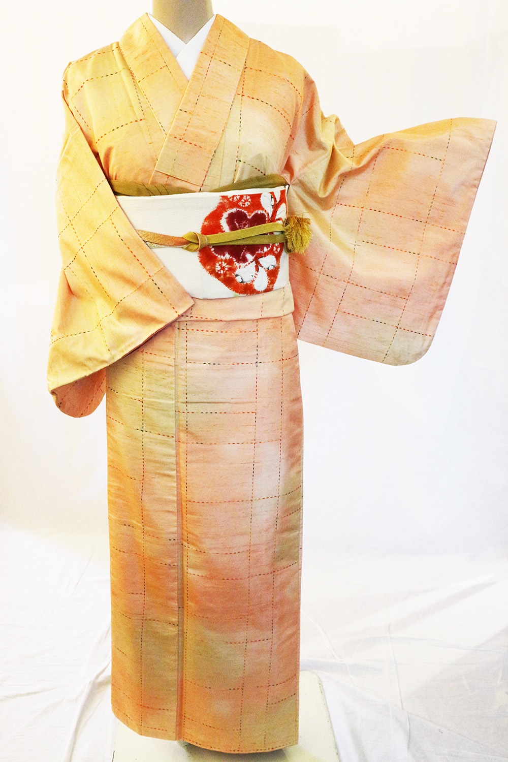 逸品☆ 染め名古屋帯光流:椿辻が花 きものヱビス□ 縮緬地 逸品☆ 染め名古屋帯光流:椿辻が花 きものヱビス□ 縮緬地