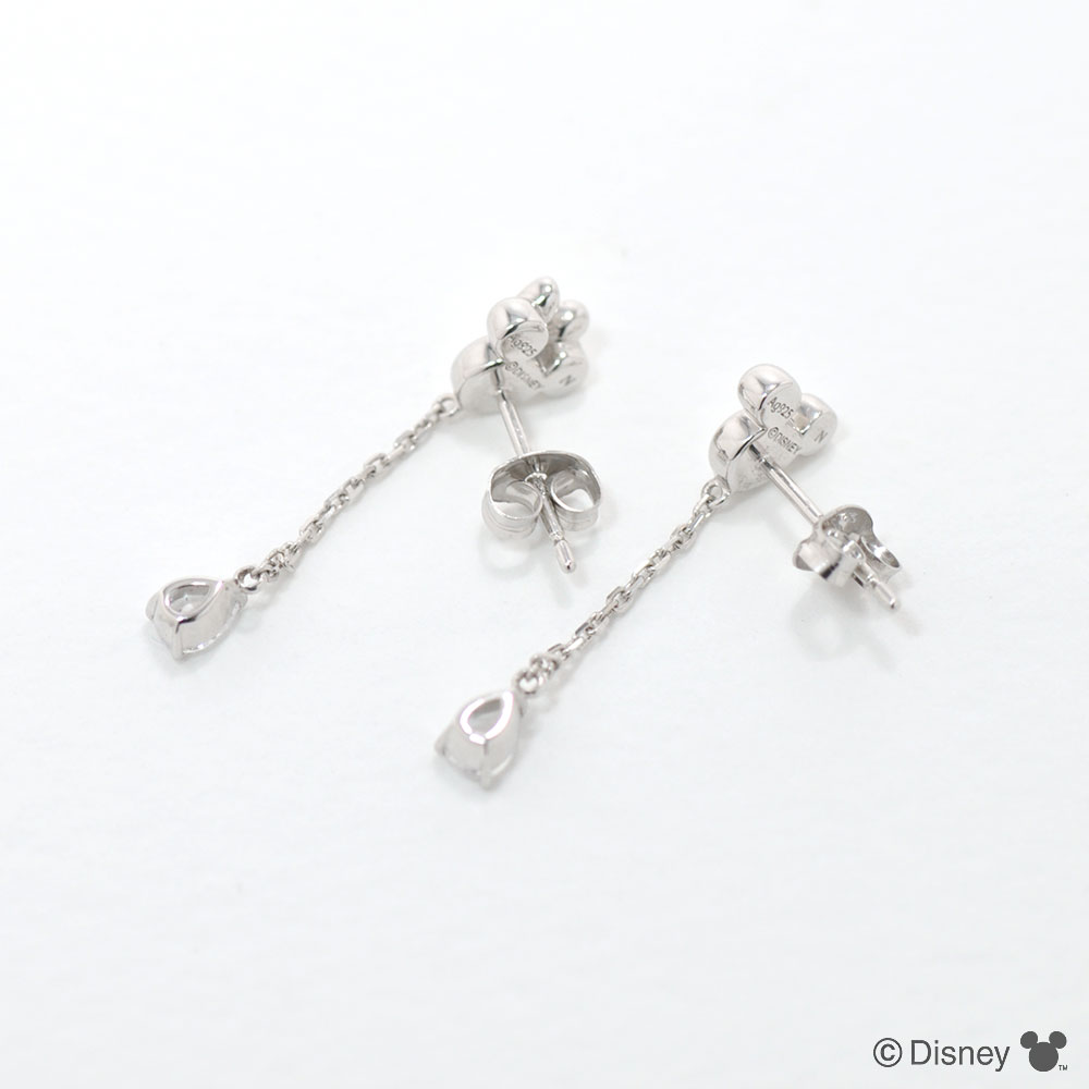 ディズニー] ミッキー ミニー / WEB限定 ピアス シルバー キュービック