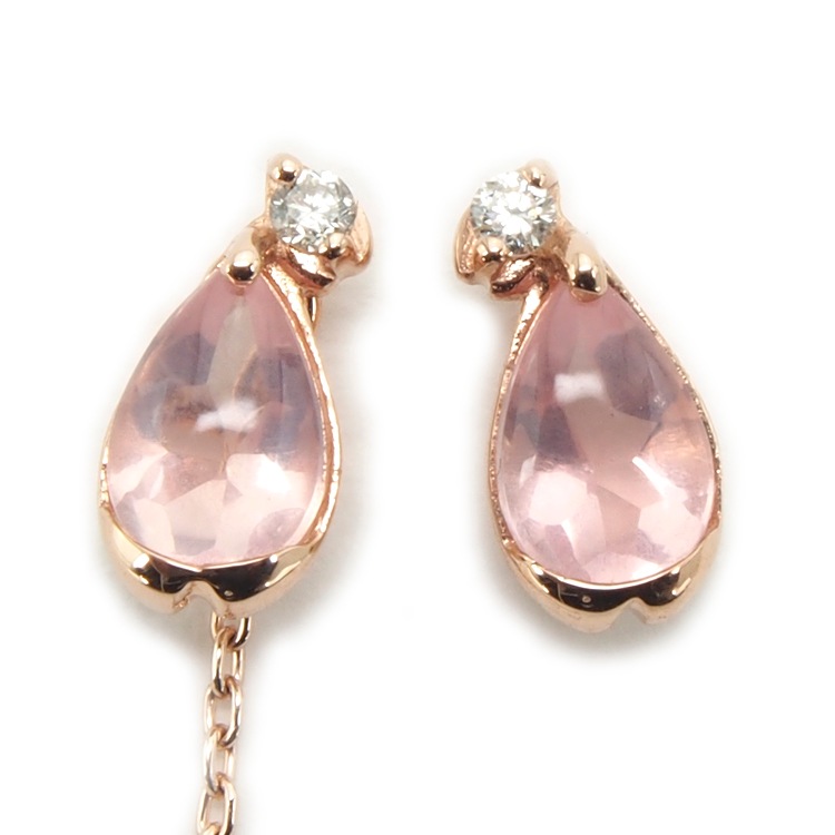 ウィスプ] WISP K10ピンクゴールド ローズクォーツ グァバクォーツ