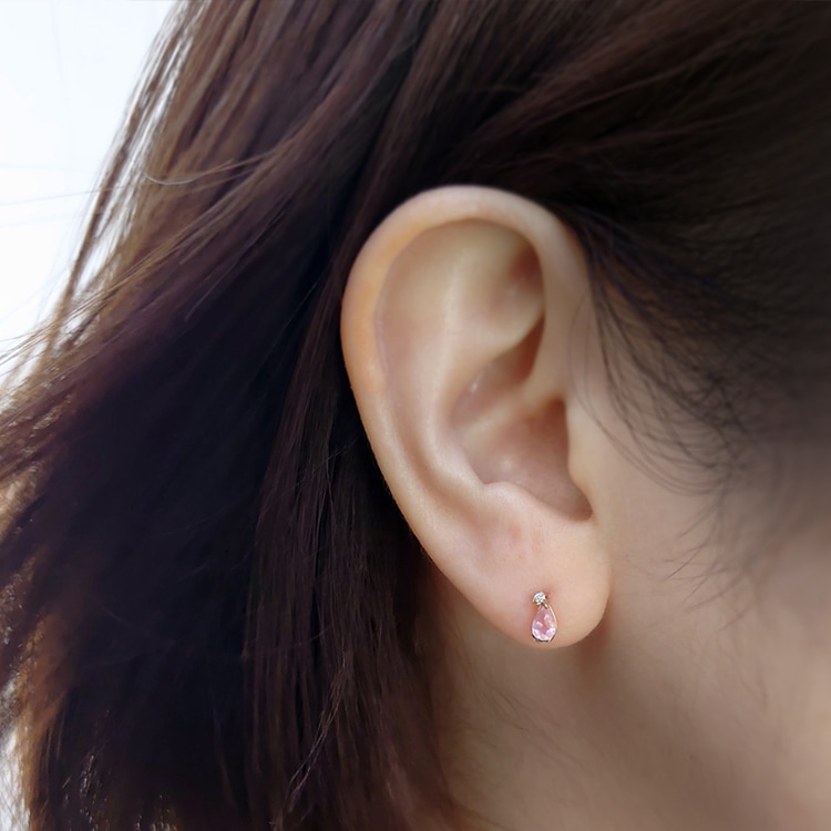 ウィスプ] WISP K10ピンクゴールド ローズクォーツ グァバクォーツ