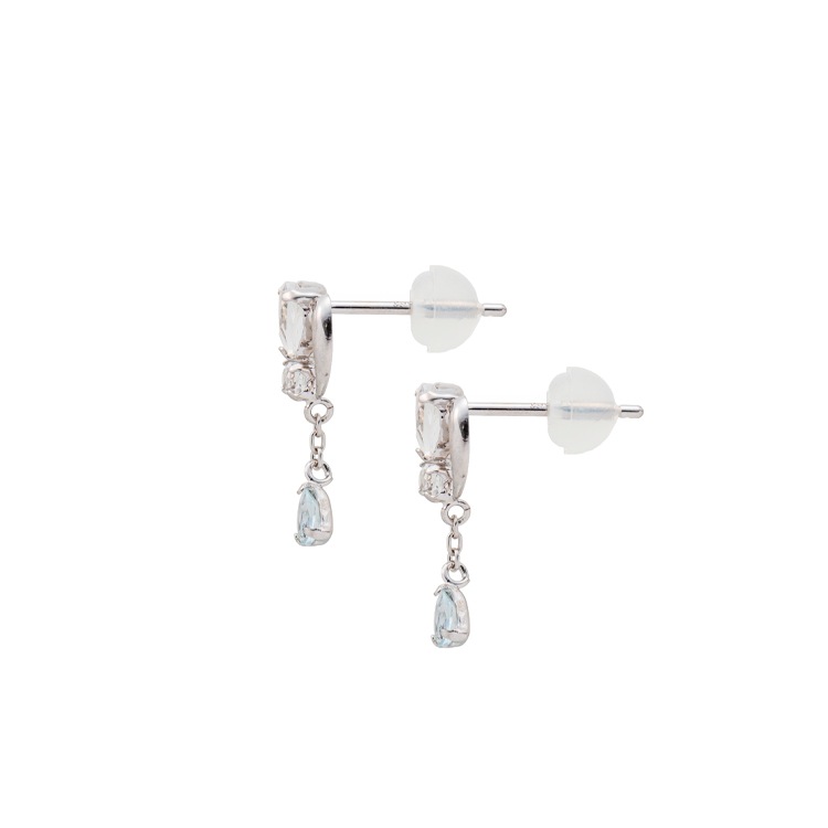 ウィスプ] WISP 10金ホワイトゴールド ブルームーンストーン/スカイ