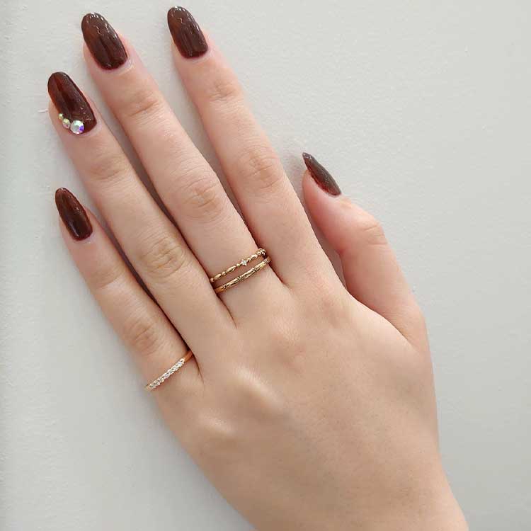 ウィスプ] WISP K10イエローゴールド リング ダイヤモンド（FFRWP20335