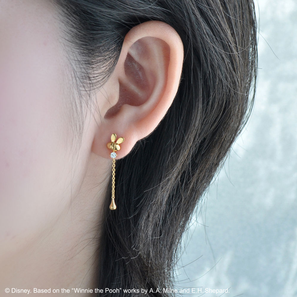 MICHEL  ルビーピアス ピアス]ルビー(7月誕生石) ×シンプルラインピアス | domenica