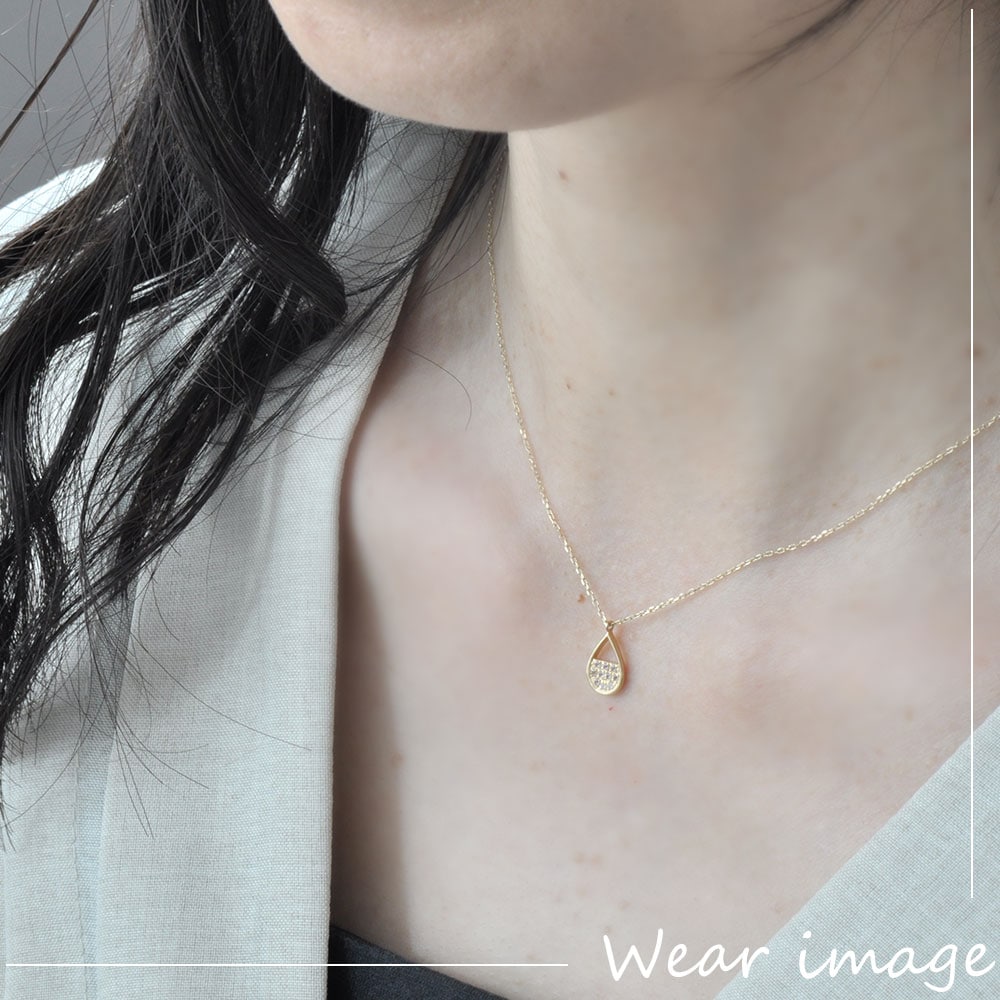 ピンキーアンドダイアン] PINKY&DIANNE ペンダント ネックレス パヴェ