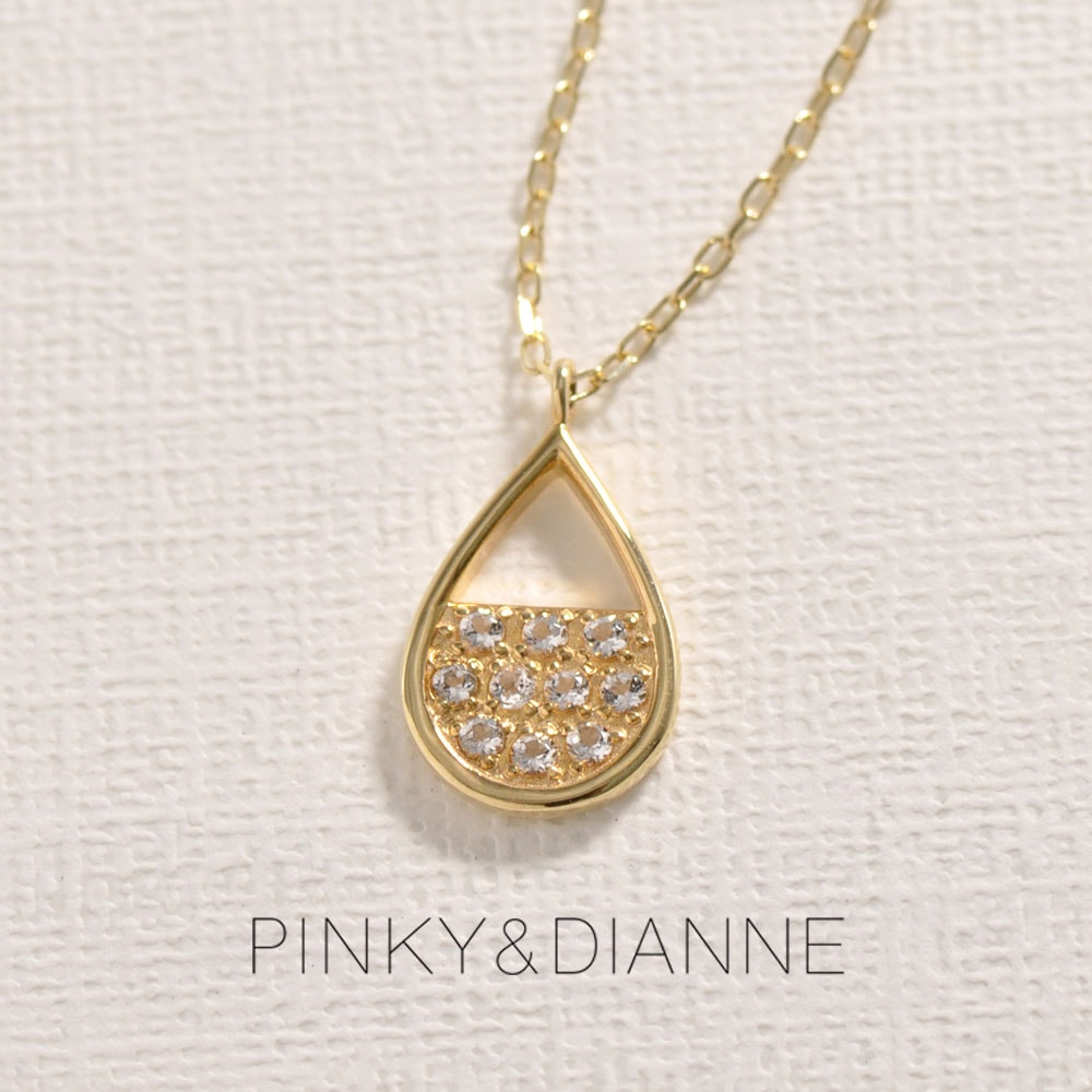 Pinky&dianne ネックレス K10イエローゴールド ダイヤモンド