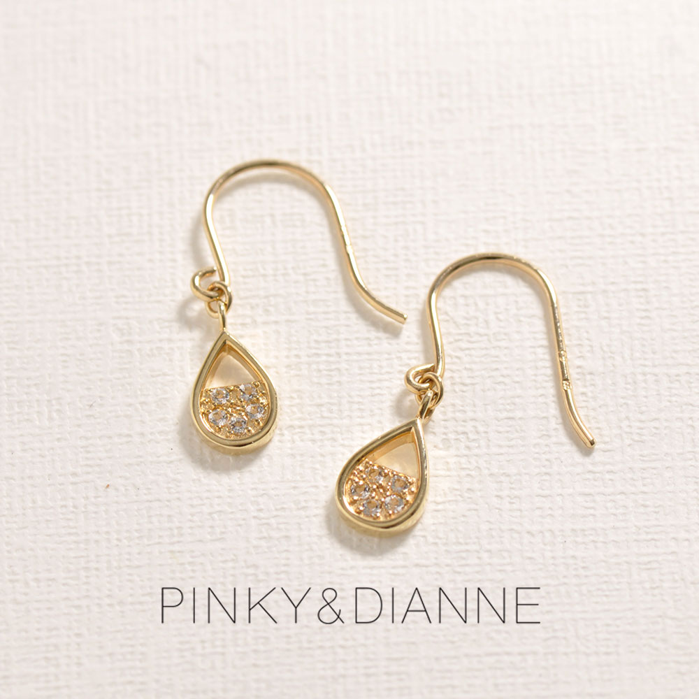 ピンキーアンドダイアン] PINKY&DIANNE ペンダント ピアス パヴェ 10金 