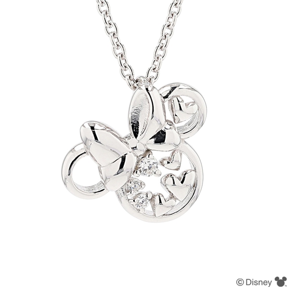 ディズニー] ミニー /シルバー キュービック ペンダント