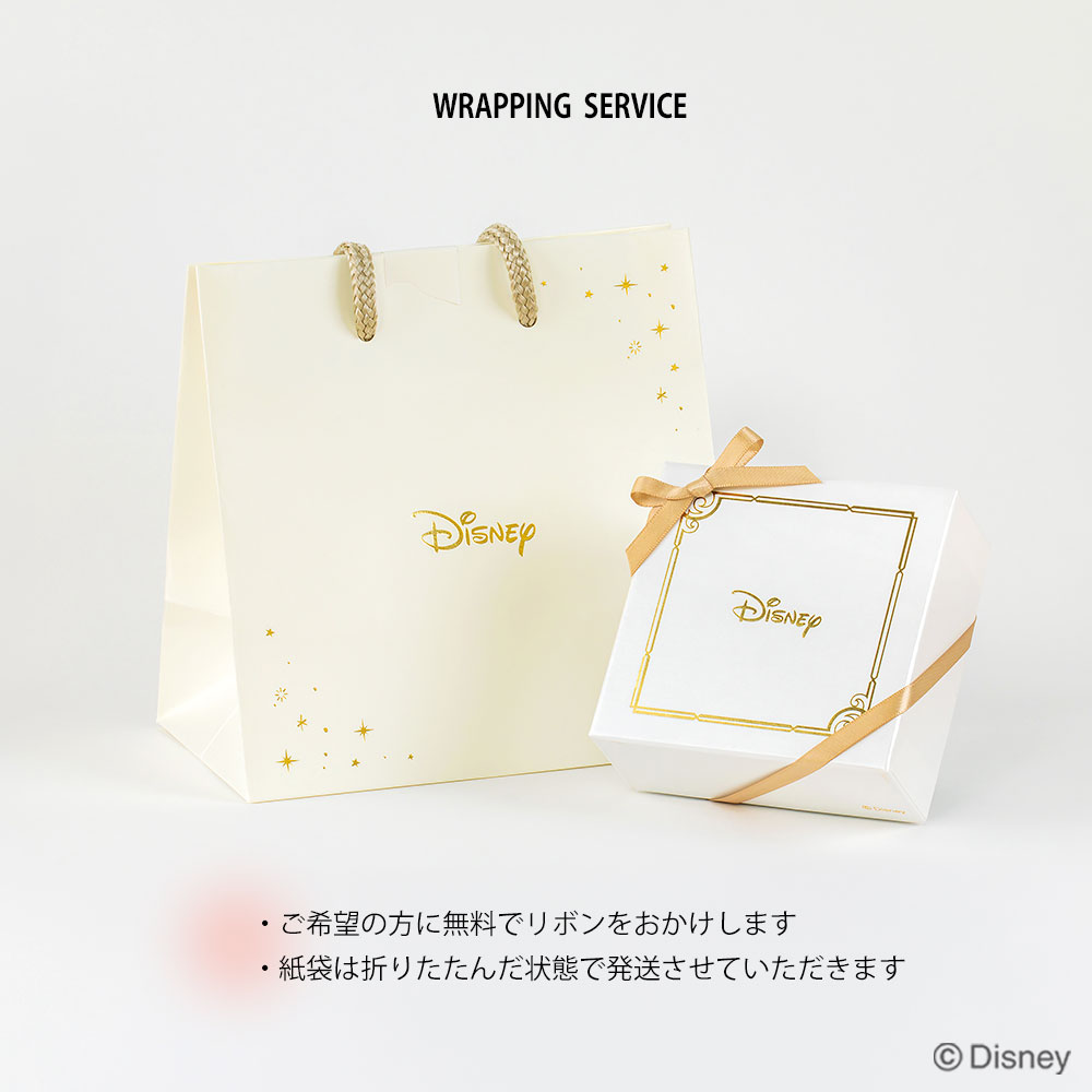 ディズニー] ミッキー ピアス ダイヤモンド 10金 ホワイトゴールド