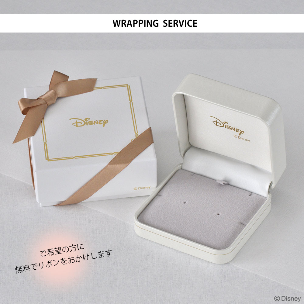 ディズニー] ミッキー ピアス ダイヤモンド 10金 ホワイト