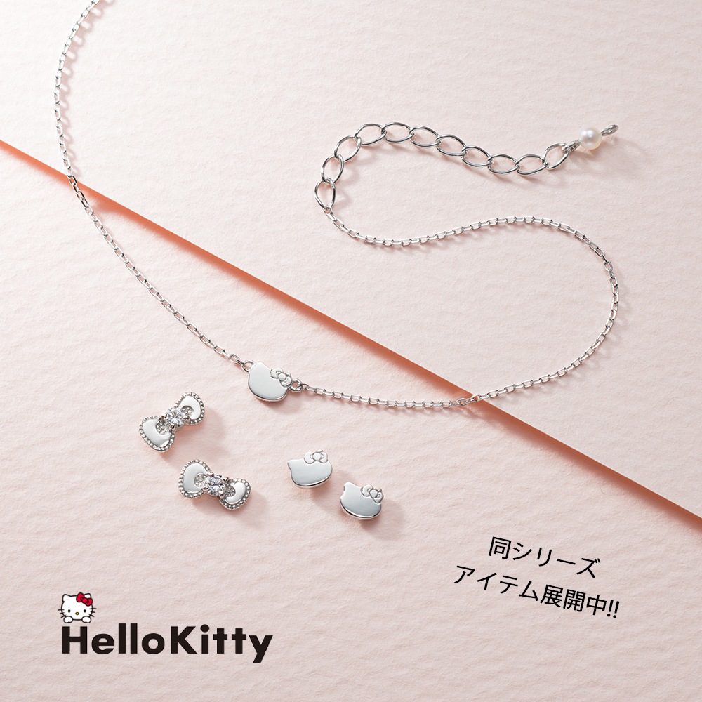 人気レディース - ハローキティHello Kitty K18 ピアス フープ