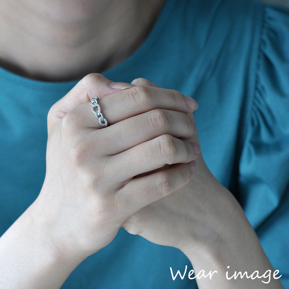 ピンキー＆ダイアン　シルバーにキュービックジルコニアのリング ピンキー＆ダイアン］ PINKY&DIANNE リング シルバー