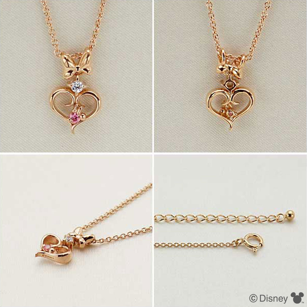 ディズニー] ミニー シルバー ピンク キュービックジルコニア