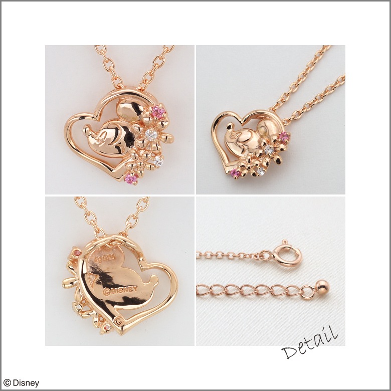 完売】[ディズニー] ミニー シルバー ピンク キュービックジルコニア