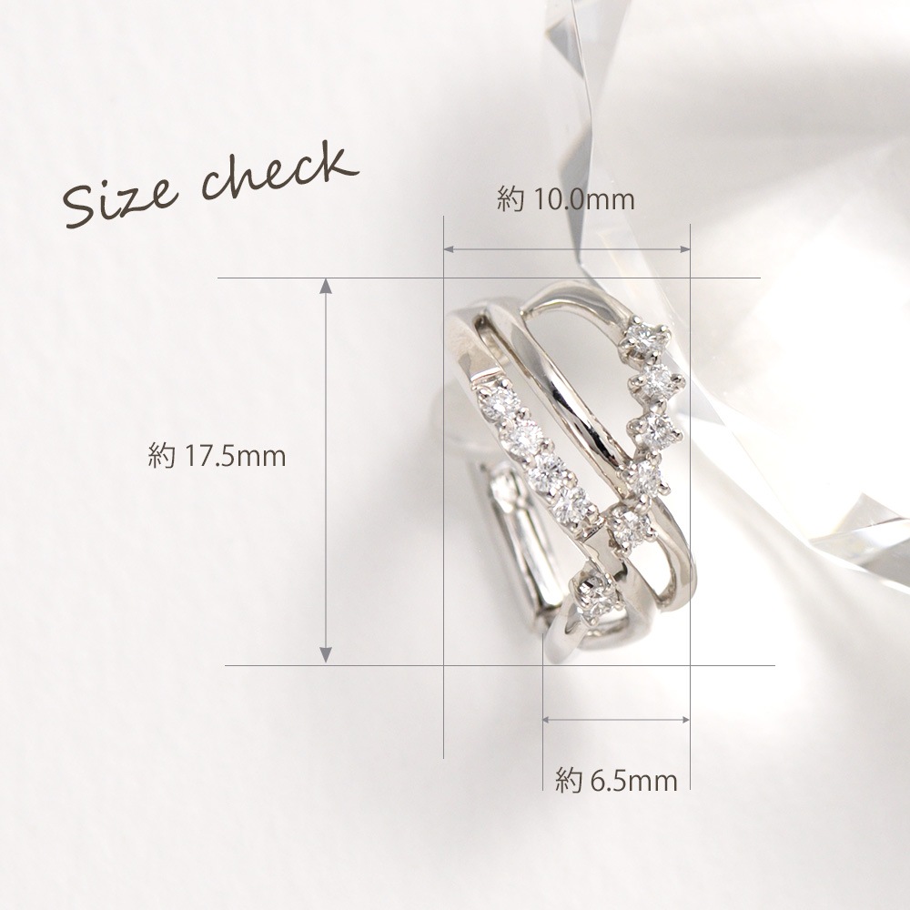 スイートテン・ダイヤモンド] Sweet 10 Diamond プラチナ イヤーカフ