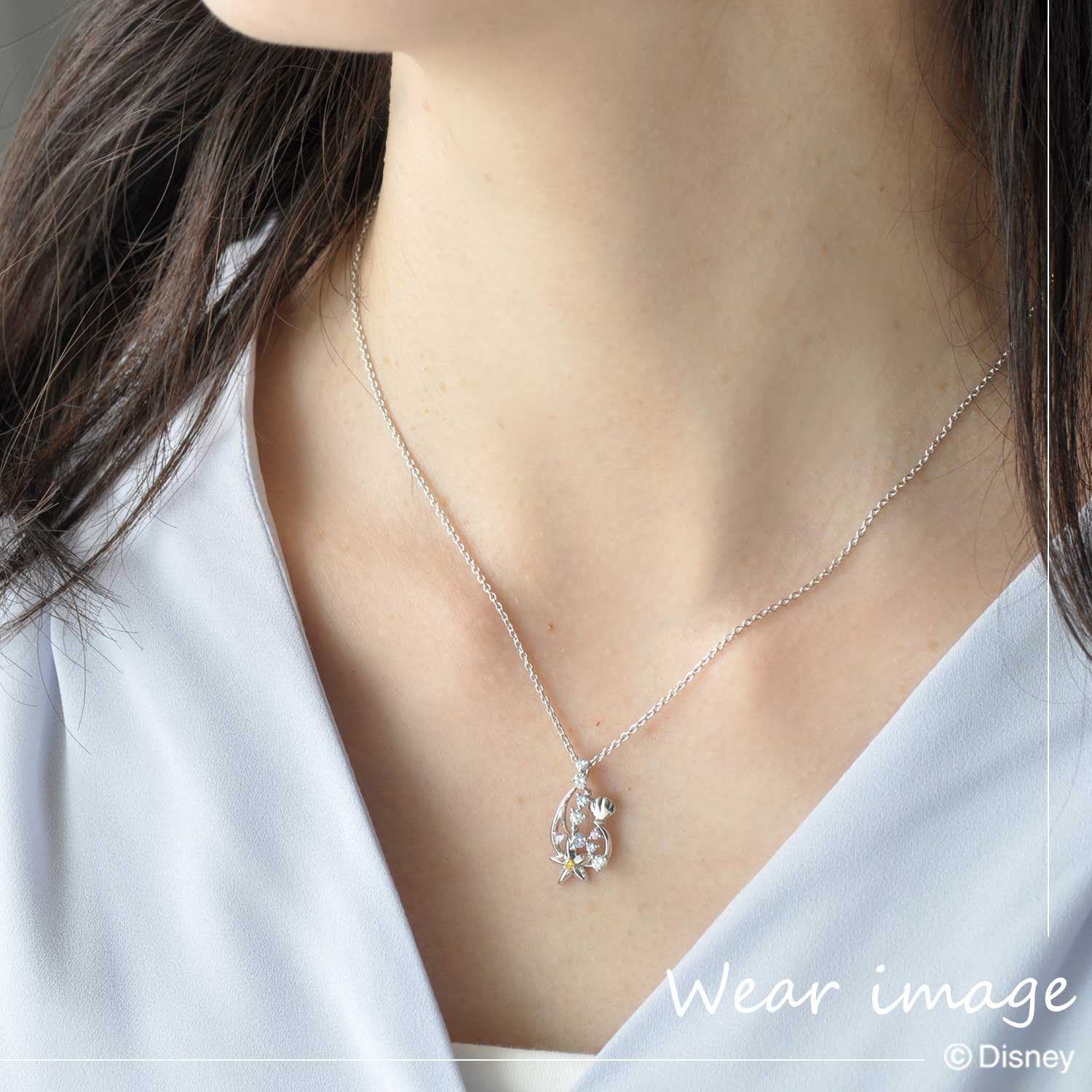 ディズニー] リトル・マーメイド / シルバー キュービックジルコニア