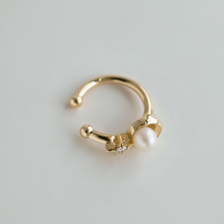 ウィスプ] WISP K10イエローゴールド あこや真珠 ダイヤモンド