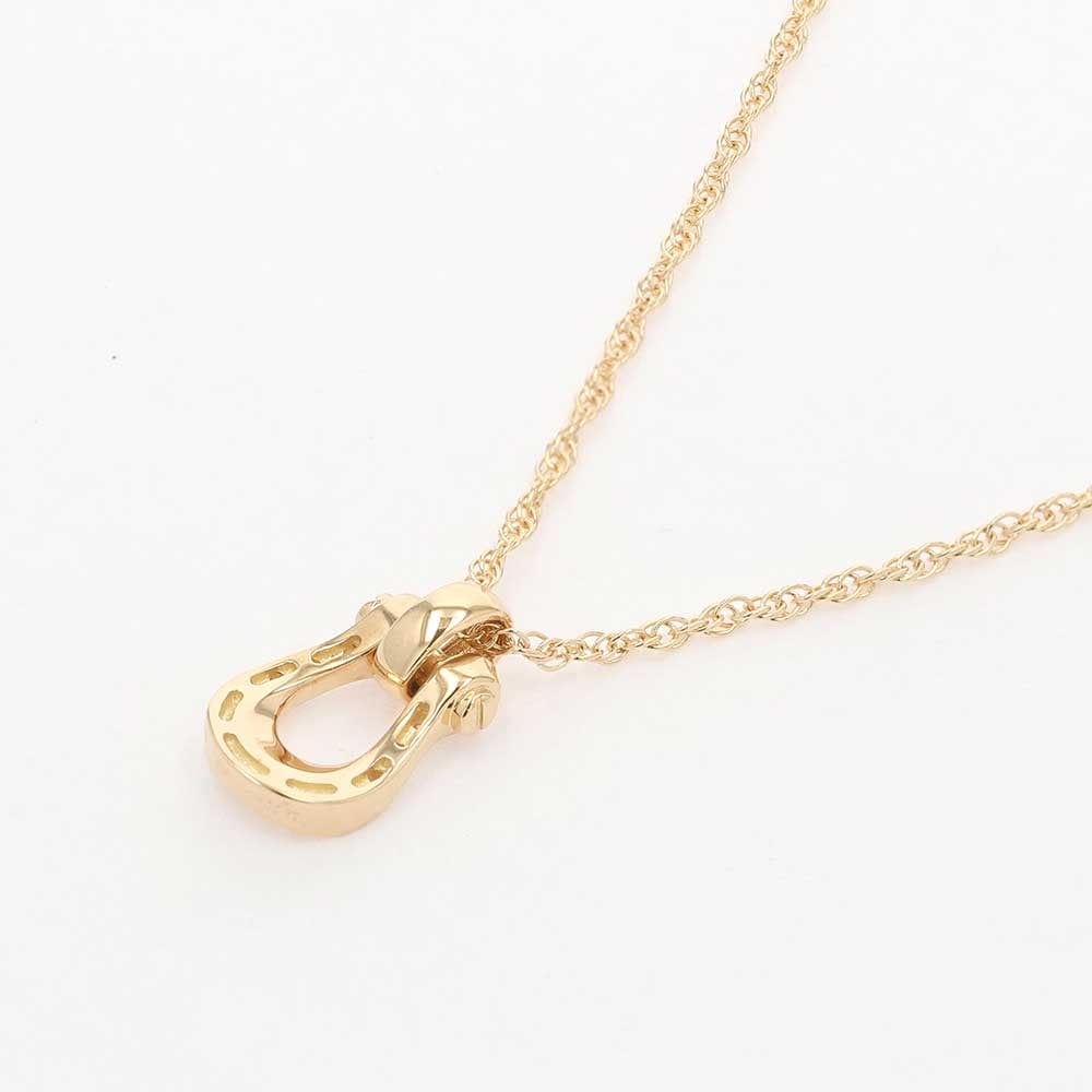 ラソマ18金ペンダントネックレス ラ・ソマ] LA SOMA ホースシュー 18金 ダイヤモンド ペンダント 馬蹄