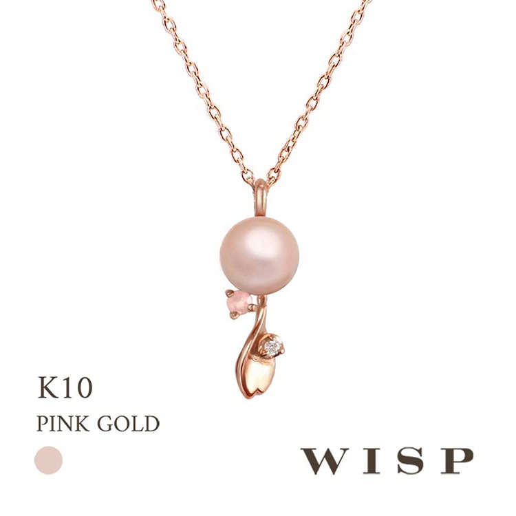 ウィスプ] WISP 10金ピンクゴールド ペンダントネックレス タンスイ 
