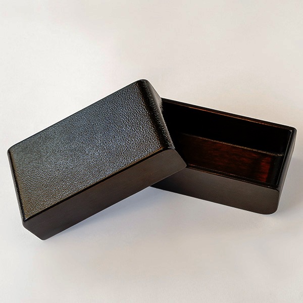 大河内家具工房 木曽漆器 NOKO かぶせ弁当箱 黒漆塗仕上げ 送料込