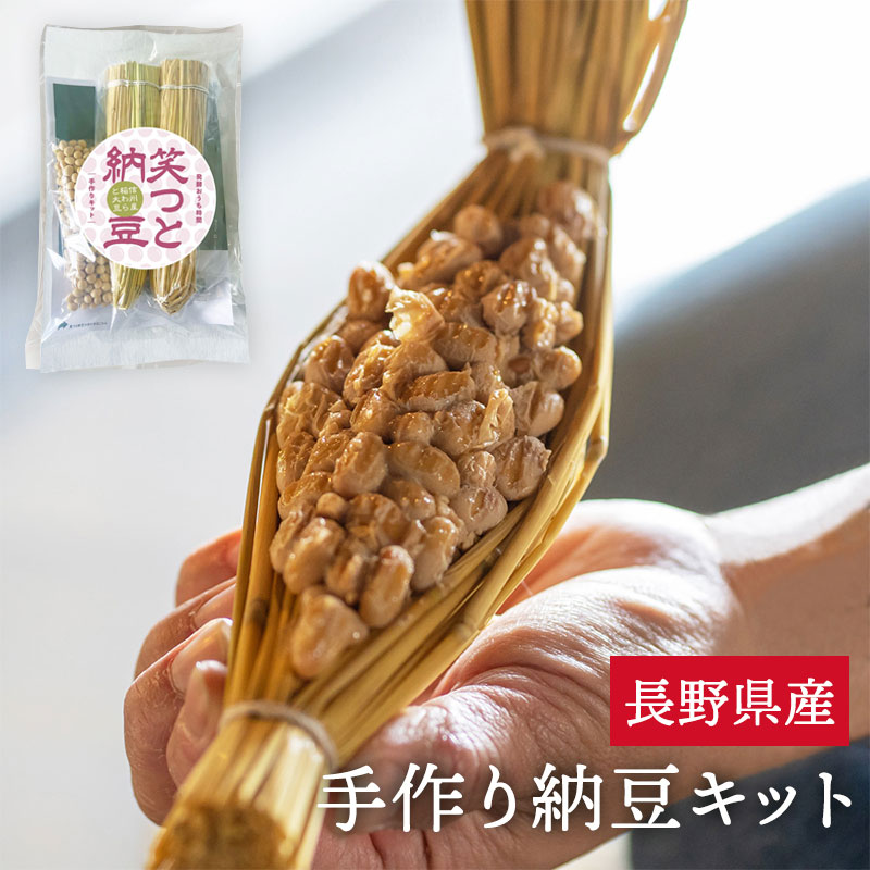 笑つと納豆キット 2本入り 手作りキット 手作り 納豆 お手軽 簡単 自由