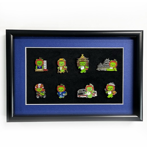 アルクマ観光めぐりピンバッジ額セット 送料込（沖縄・離島別途870円