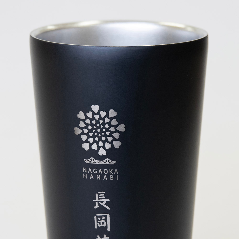【ブラック】長岡花火オフィシャルロゴタンブラー