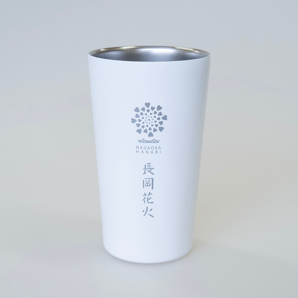 【ホワイト】長岡花火オフィシャルロゴタンブラー