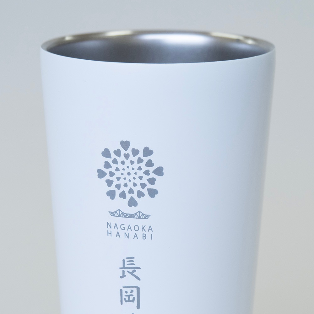 【ホワイト】長岡花火オフィシャルロゴタンブラー